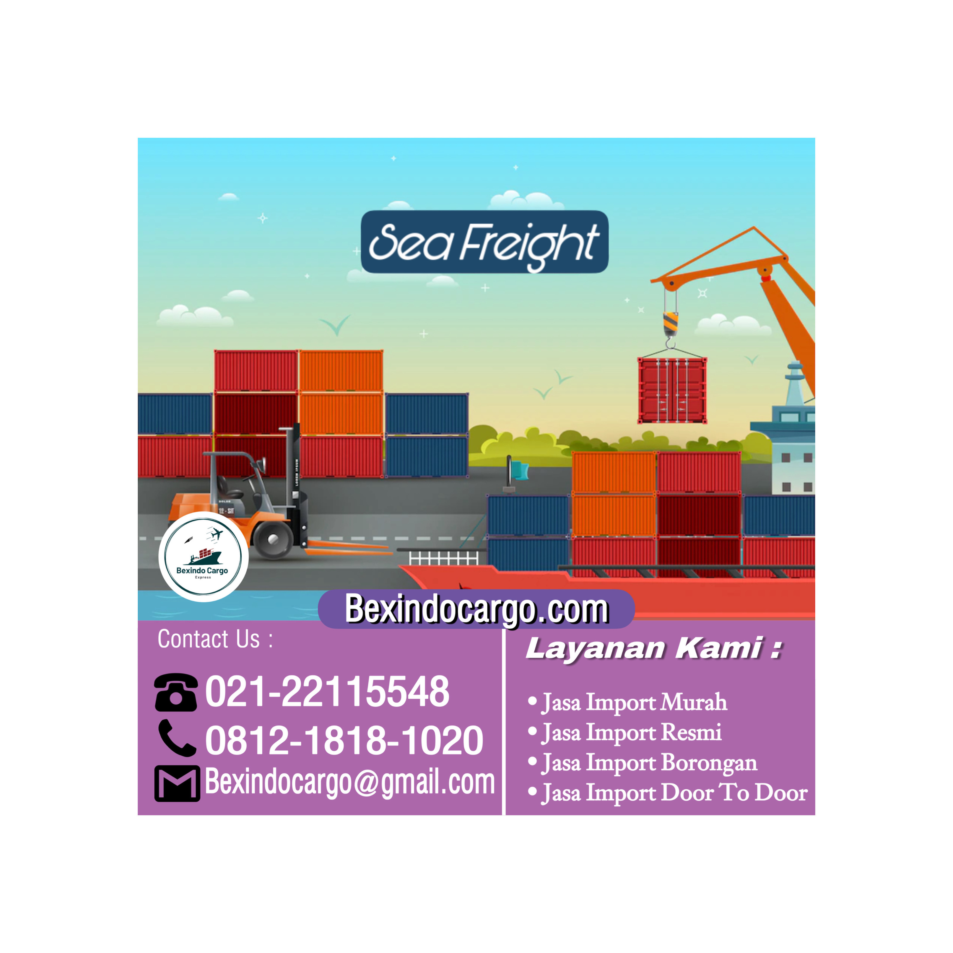 jasa import barang via laut 